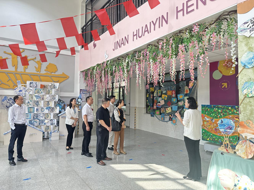 湖南省永州市冷水滩区政协来我区考察“双减”与“五育融合”工作