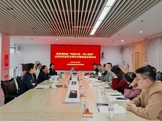 美里湖街道开展“党建引领·同心奋进”发挥党员委员先锋作用暨提案征集活动