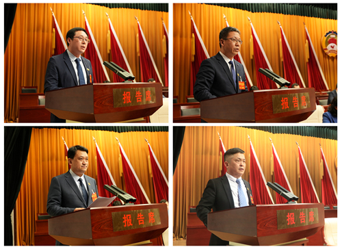 区政协十届五次会议举行大会发言 孙常建韩军韩卫英听取发言